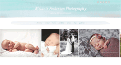 Desktop Screenshot of melanieandersonphotography.com